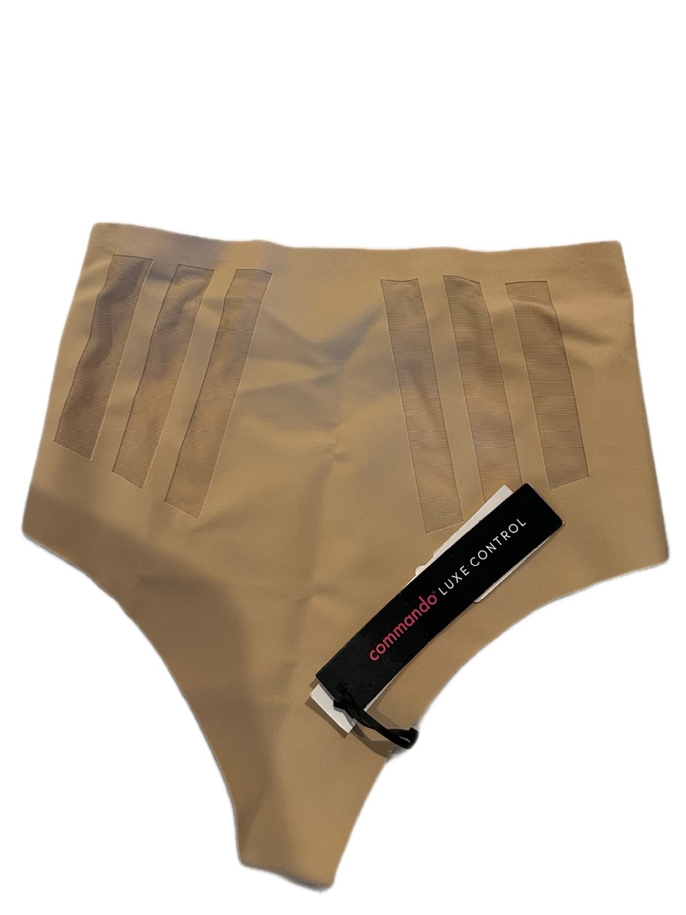Commando High-Waist Nude Beige Luxe Control Shaping Thong